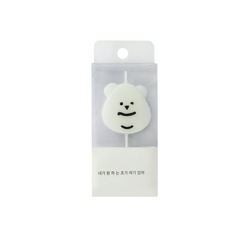 Minimalistická medvědí svíčka
